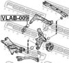 FEBEST VLAB-009 Control Arm-/Trailing Arm Bush
